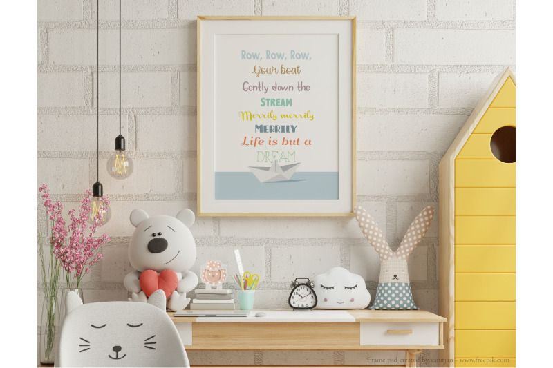 nursery-rhyme-wall-art-printable-origami-poster-kids-bedroom-nurse