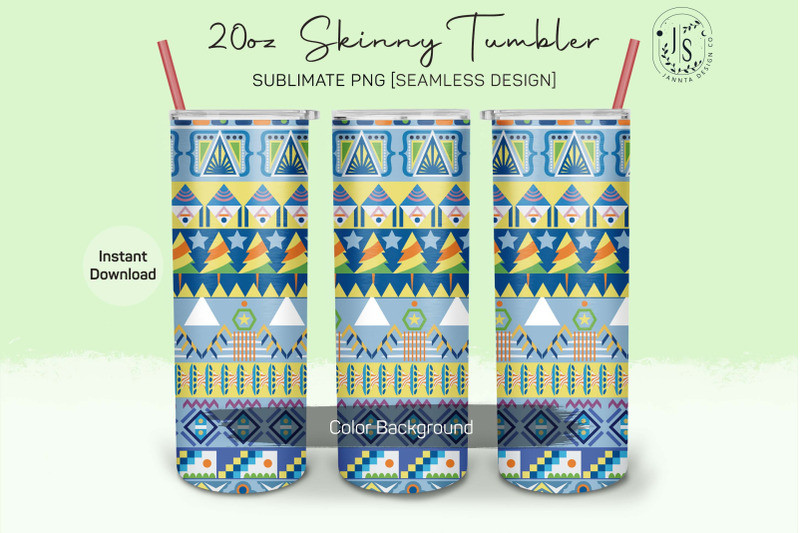 tribal-pattern-20oz-tumbler-sublimation-wrap