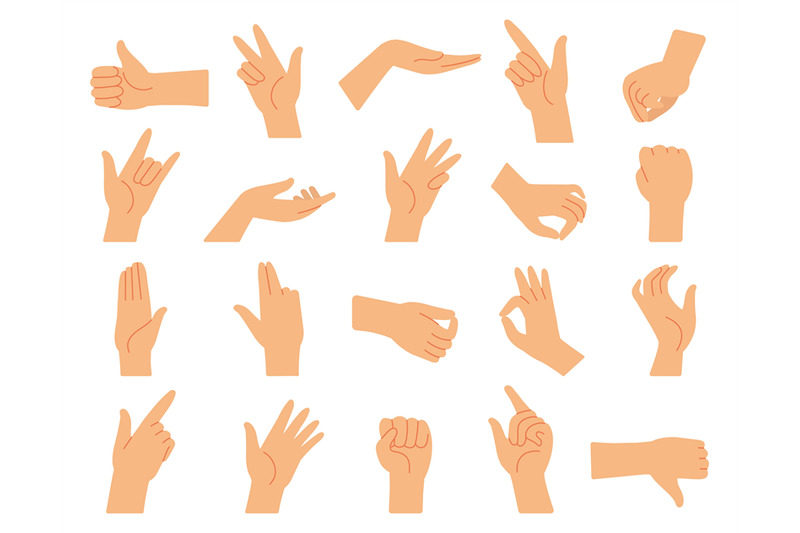 different-hand-gestures-hands-gesture-collection-arms-pressed-positi