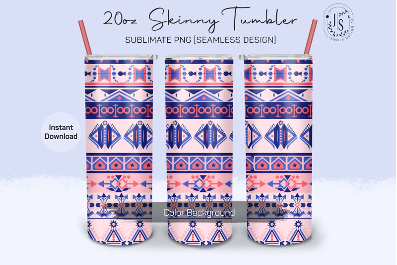 tribal-pattern-20oz-tumbler-sublimation-wrap