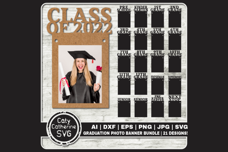 photo-banner-graduation-bunting-bundle-class-of-2022-svg-cut-file