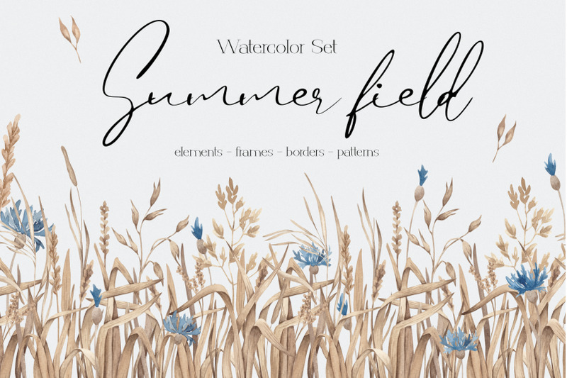 watercolor-set-summer-field