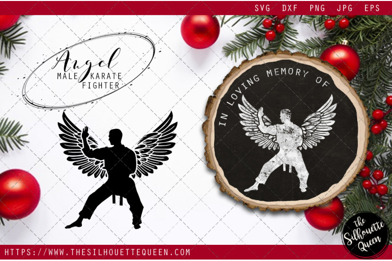 rip-male-karate-fighter-memorial-with-angel-wings-svg-sympathy-svg