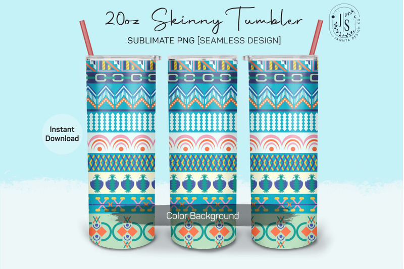 tribal-pattern-20oz-tumbler-sublimation-wrap