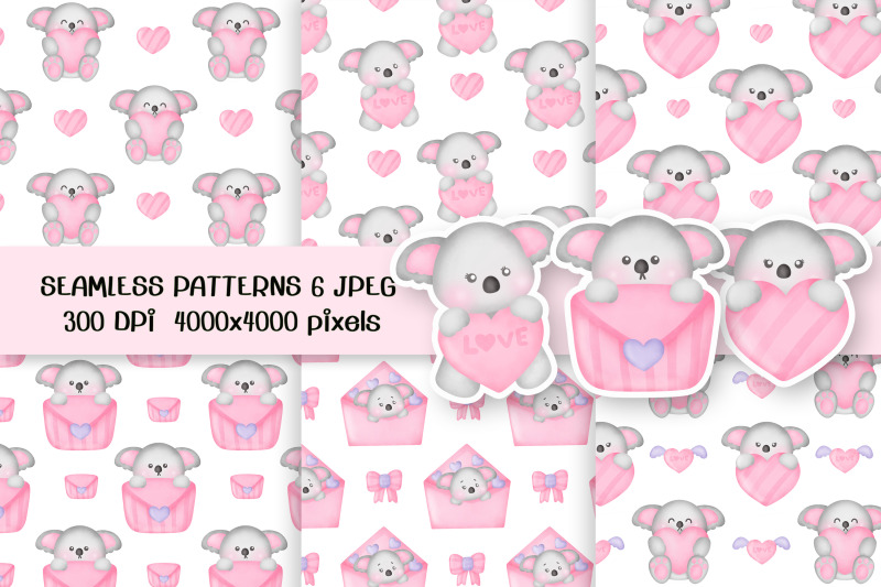 baby-shower-cute-koala-seamless-pattern