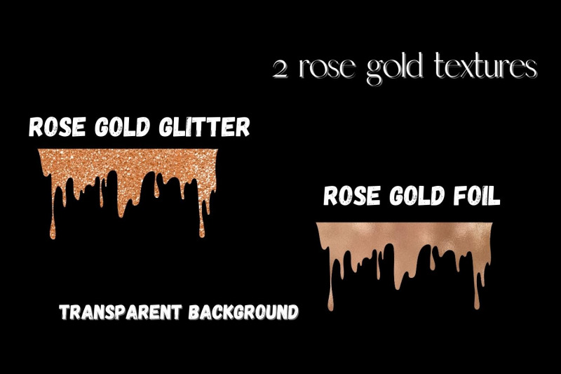 rose-gold-dripping-glitter-overlays-frosting-clipart