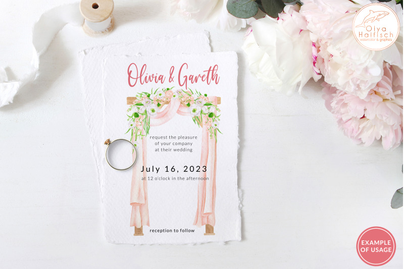 watercolor-wedding-day-clipart-set-wedding-arch-dress-flowers-png