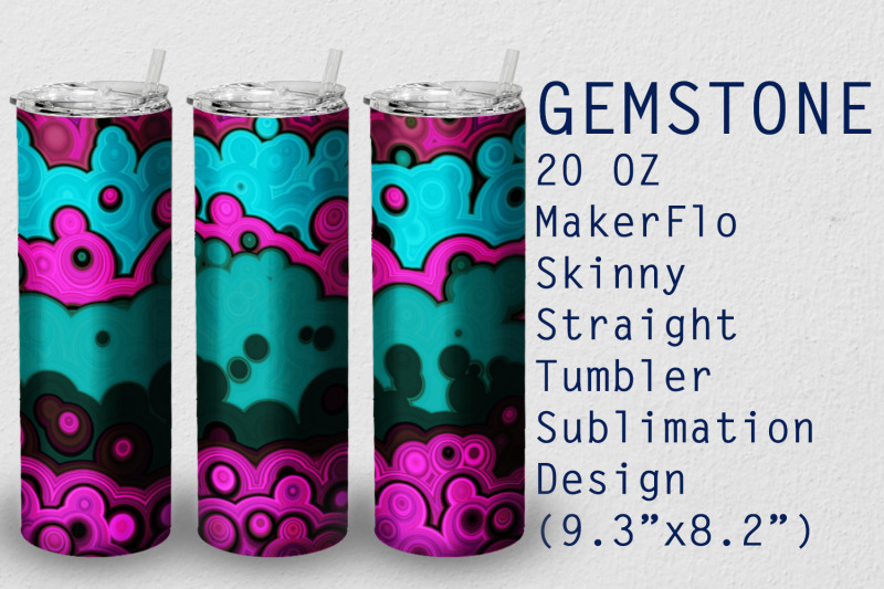 tumbler-straight-20-oz-sublimation-gem-stone-wrap-design