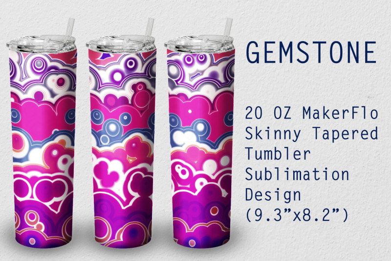 tumbler-tapered-20-oz-sublimation-gem-stone-wrap-design