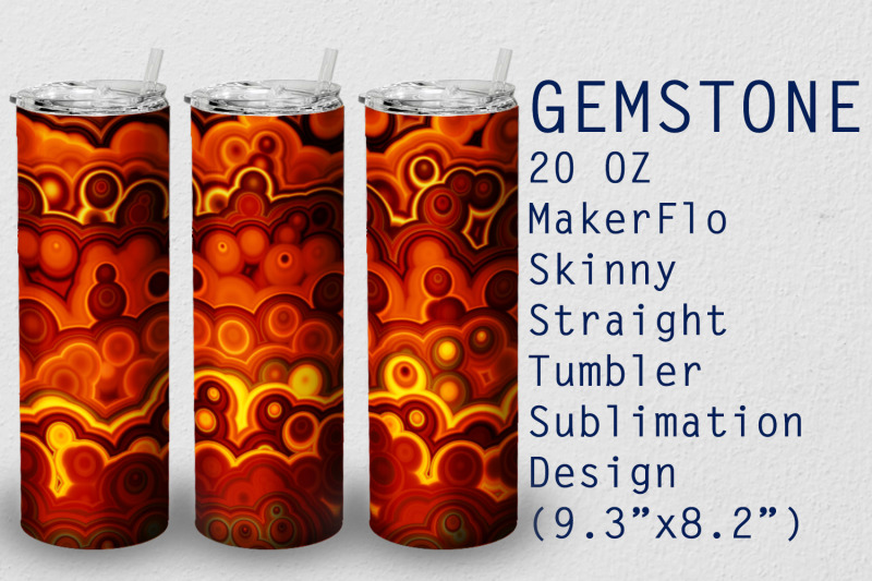 tumbler-straight-20-oz-sublimation-gem-stone-wrap-design