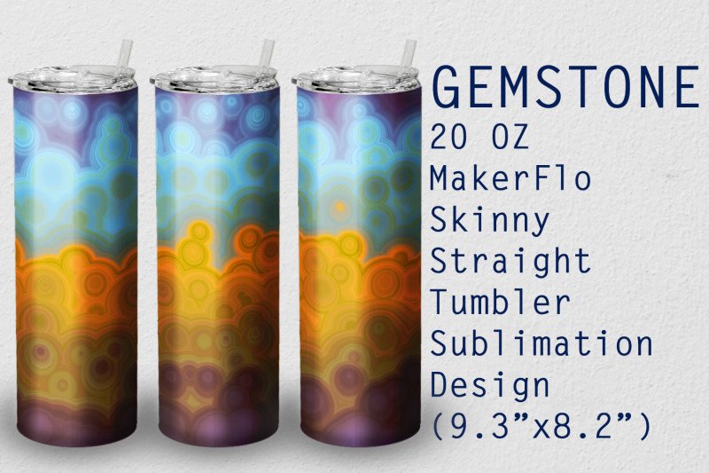 tumbler-straight-20-oz-sublimation-gem-stone-wrap-design