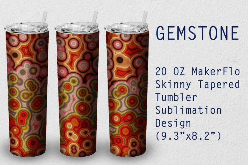 tumbler-tapered-20-oz-sublimation-gem-stone-wrap-design