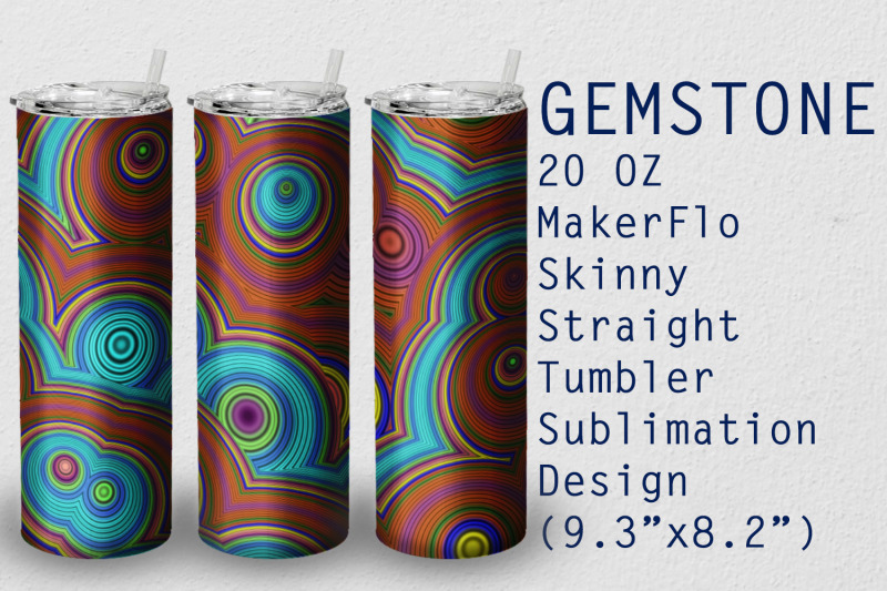 tumbler-straight-20-oz-sublimation-gem-stone-wrap-design