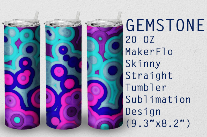 tumbler-straight-20-oz-sublimation-gem-stone-wrap-design