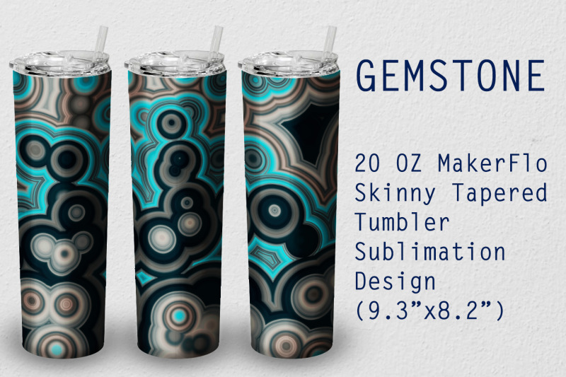 tumbler-tapered-20-oz-sublimation-gem-stone-wrap-design