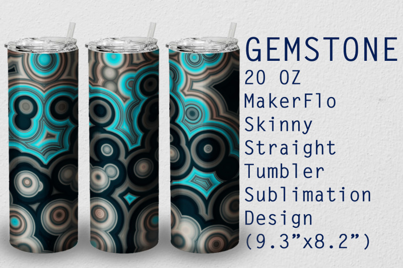 tumbler-straight-20-oz-sublimation-gem-stone-wrap-design