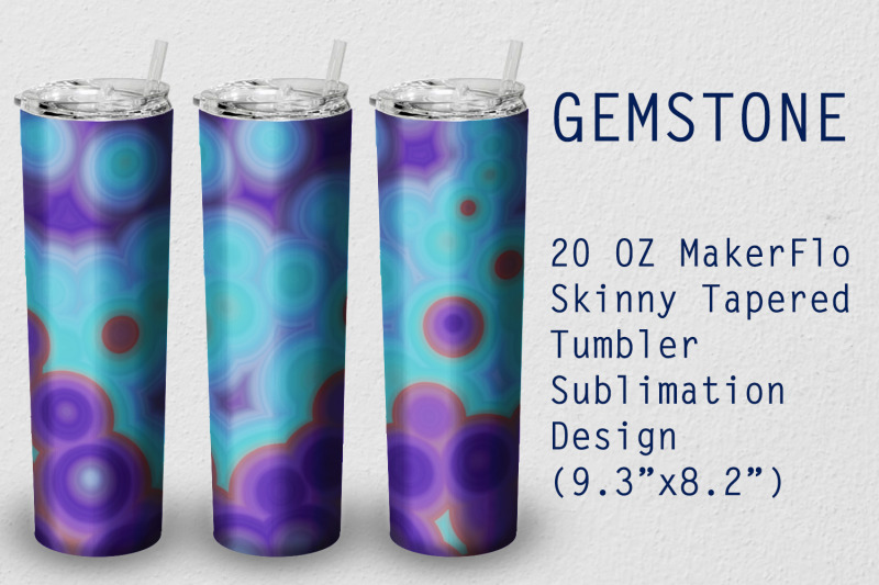 tumbler-tapered-20-oz-sublimation-gem-stone-wrap-design