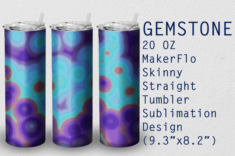 tumbler-straight-20-oz-sublimation-gem-stone-wrap-design