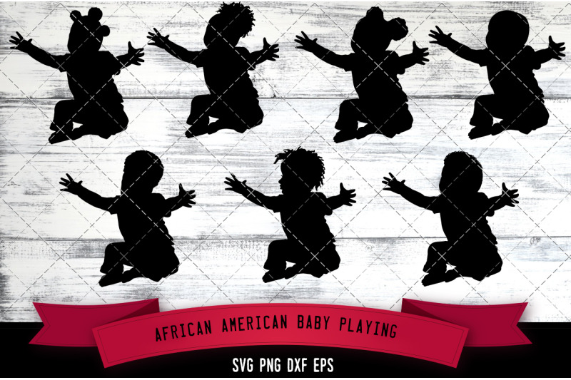 african-american-baby-playing-silhouette-svg