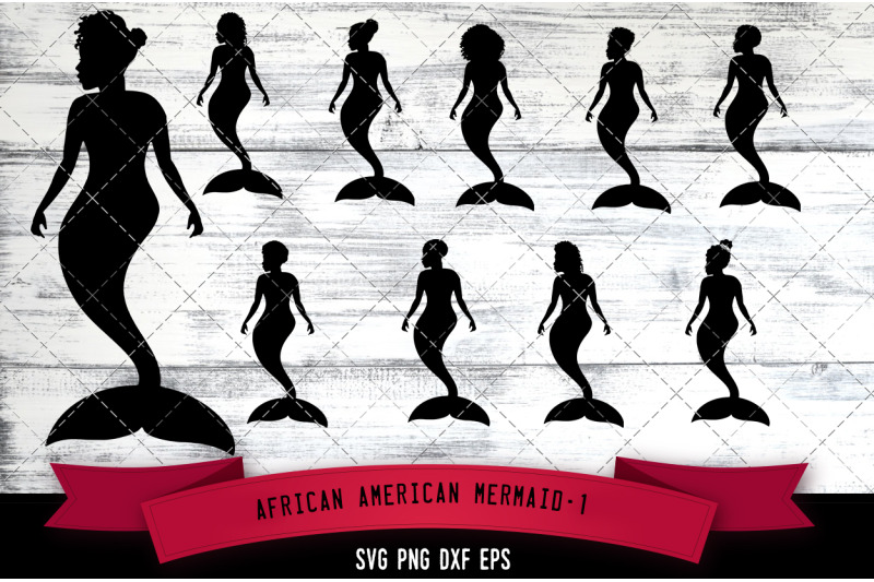 african-american-mermaid-1-silhouette-svg