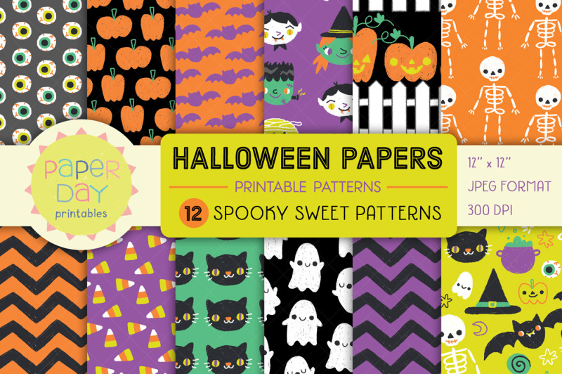 halloween-digital-paper-pack