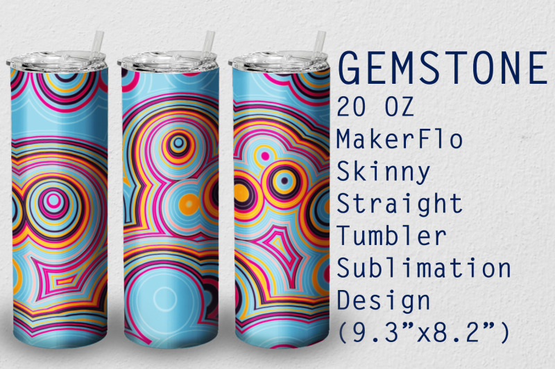 tumbler-straight-20-oz-sublimation-gem-stone-wrap-design