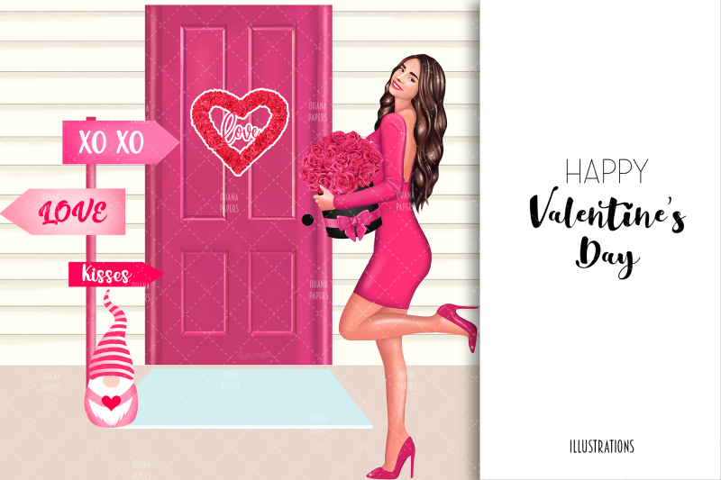 valentines-day-clipart-fashion-girl-illustration-valentine-gnome