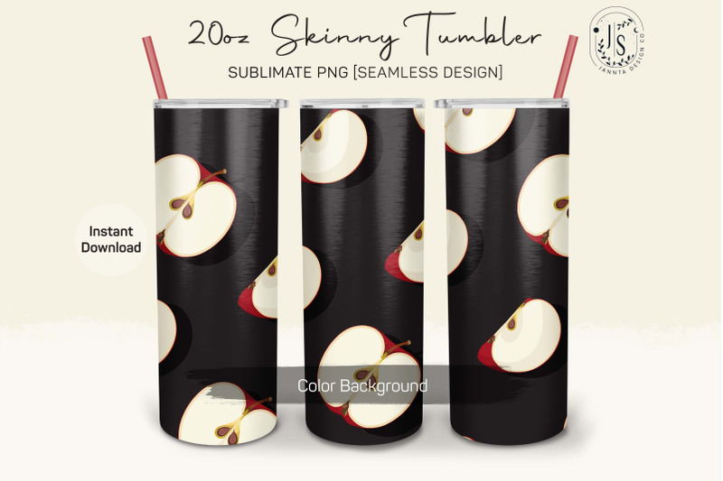 apple-fruit-20oz-tumbler-sublimation-wraps