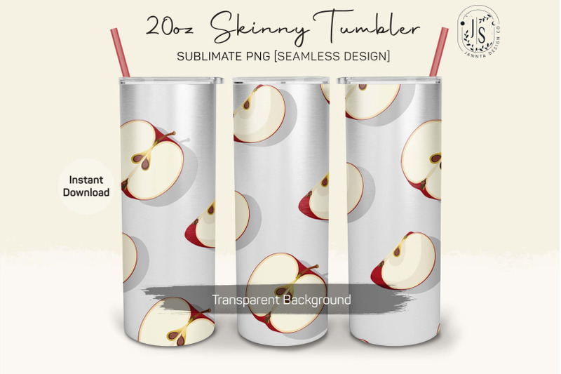 apple-fruit-20oz-tumbler-sublimation-wraps