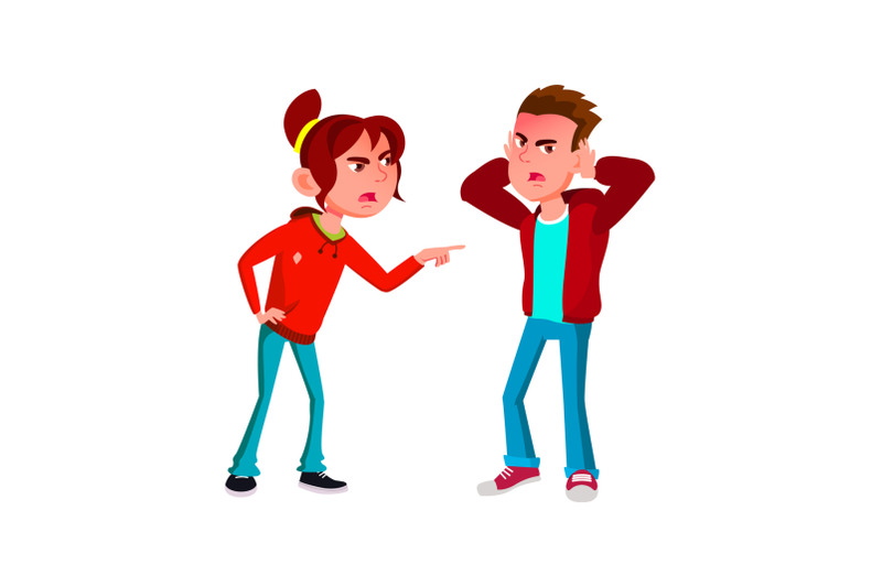 angry-boy-girl-swear-vector