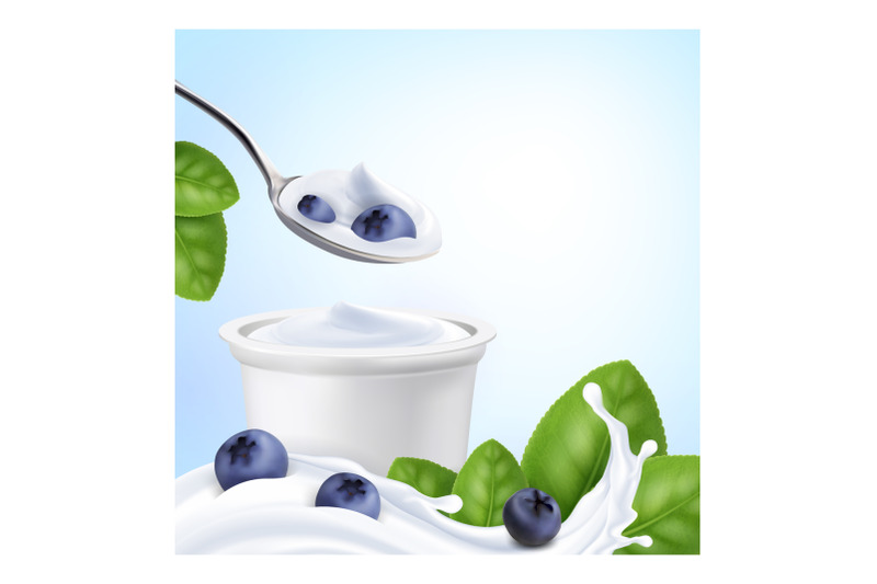 blueberry-yogurt-creative-promo-banner-vector