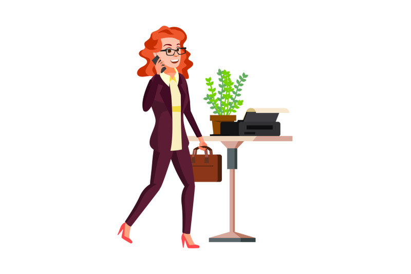 business-woman-talking-on-mobile-phone-vector