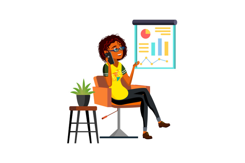 business-woman-talking-with-ceo-on-phone-vector