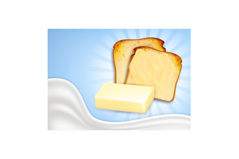 butter-unsalted-creative-promotional-poster-vector