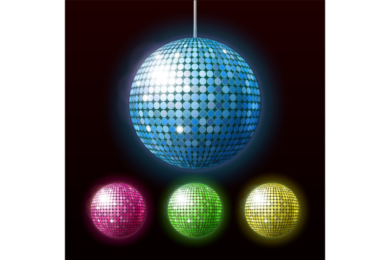 disco-ball-night-club-dance-party-tool-set-vector