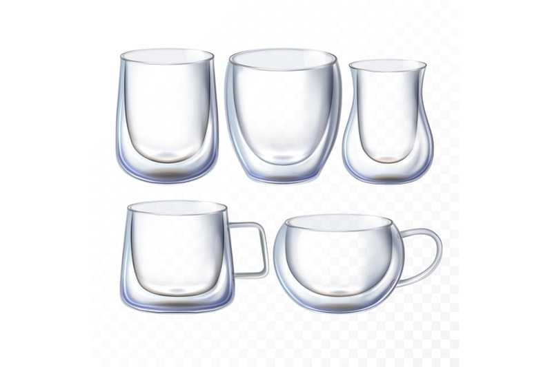 double-glass-cup-set-vector