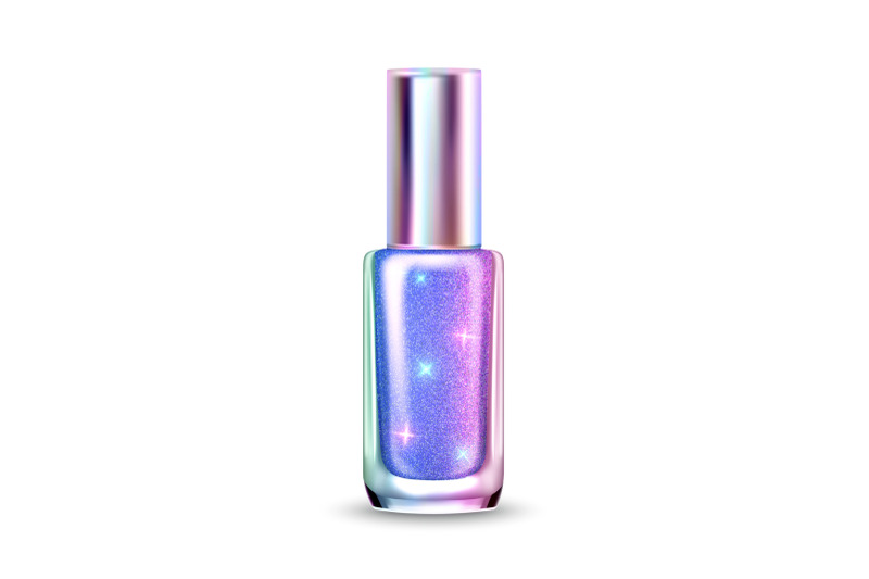 holographic-color-nail-polish-blank-package-vector