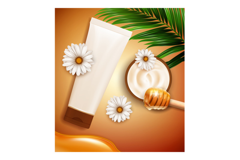 cream-honey-cosmetics-skincare-vector