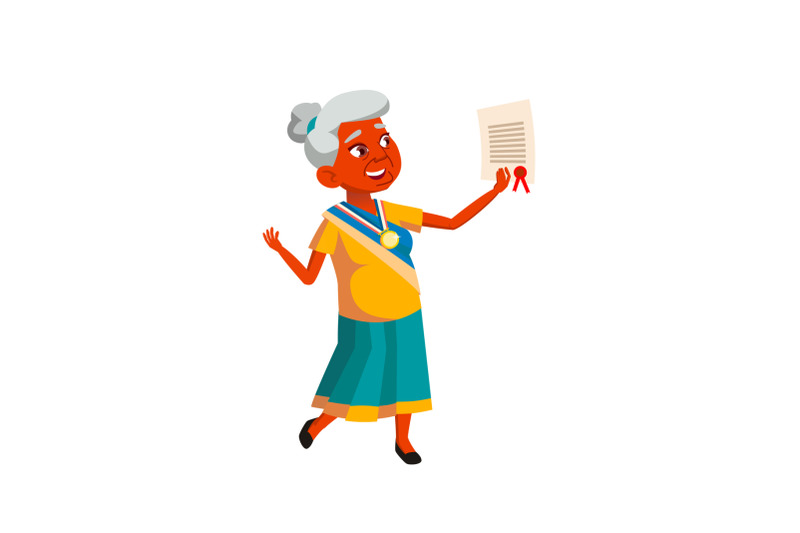 old-woman-achievement-vector