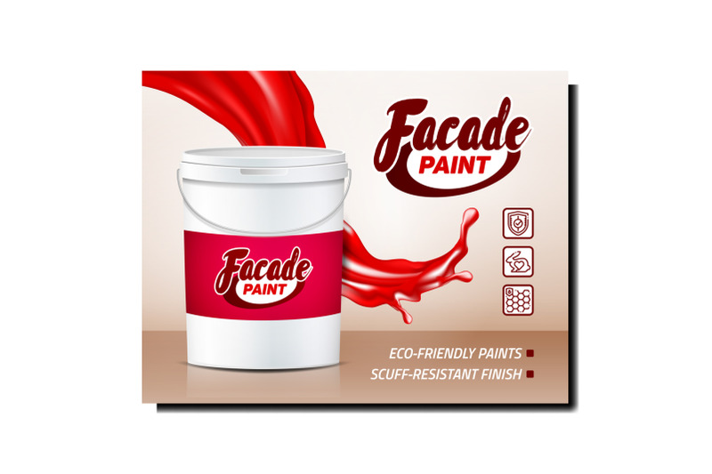 facade-paint-creative-promotional-poster-vector