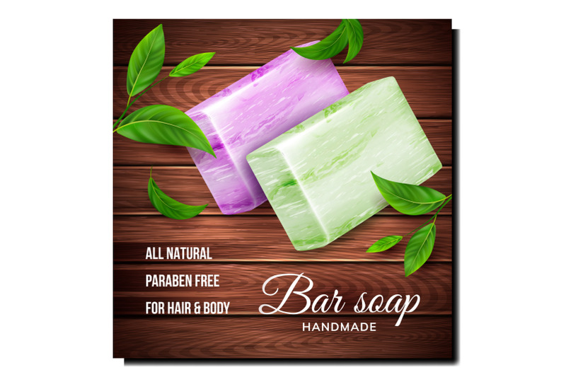 handmade-bar-soap-creative-promotion-banner-vector