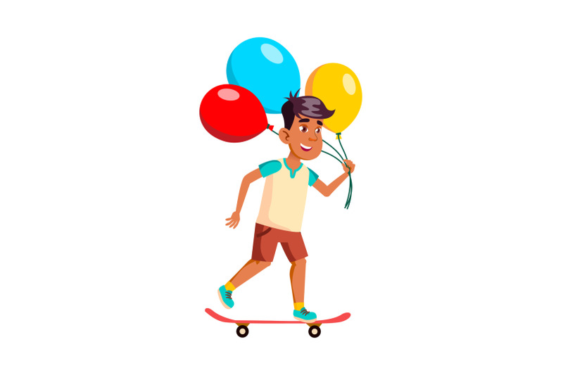 school-kid-boy-with-air-balloon-vector