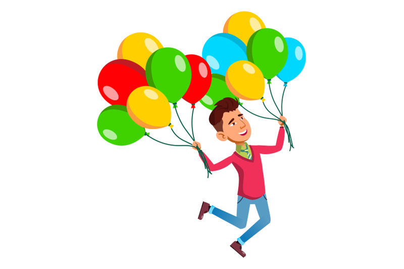 school-kid-boy-with-air-balloon-vector