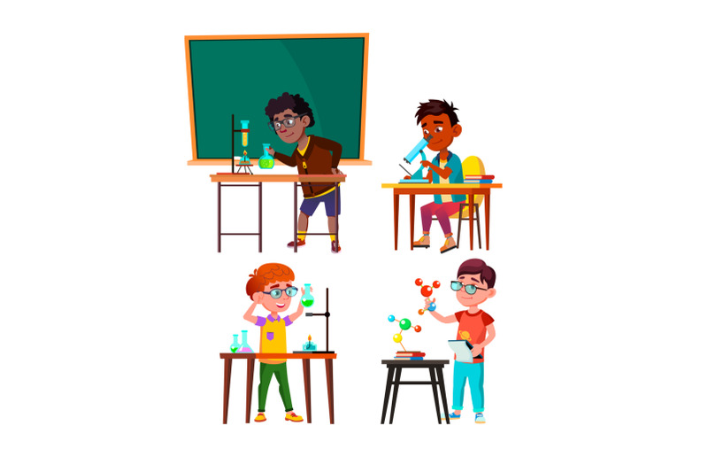 scientist-school-boys-researchment-set-vector