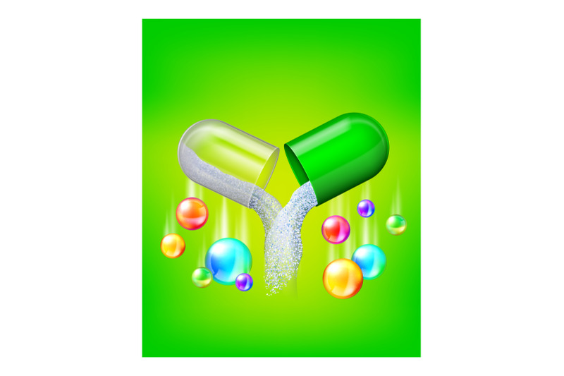 children-vitamin-health-poster-vector