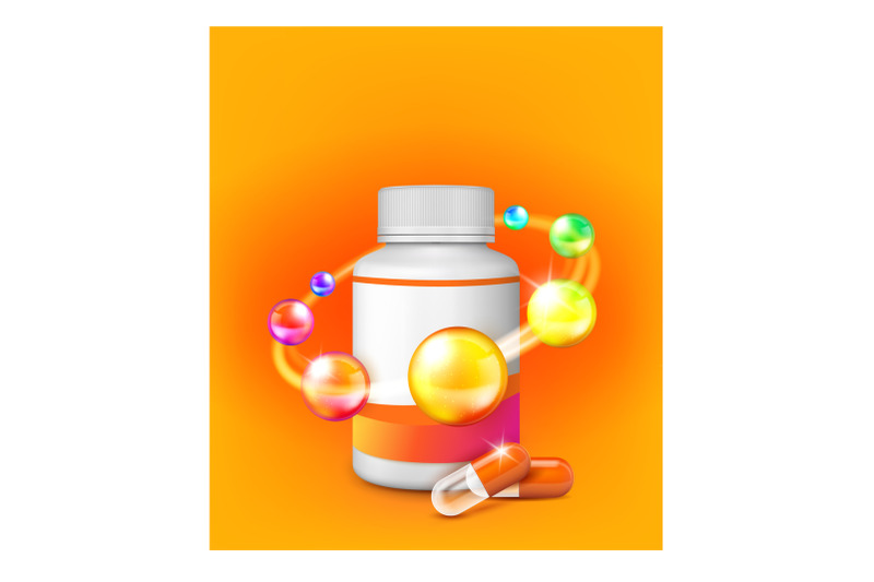 children-vitamin-health-poster-vector