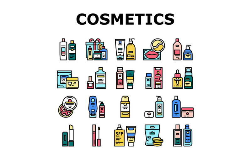 cosmetics-package-beauty-product-icons-set-vector