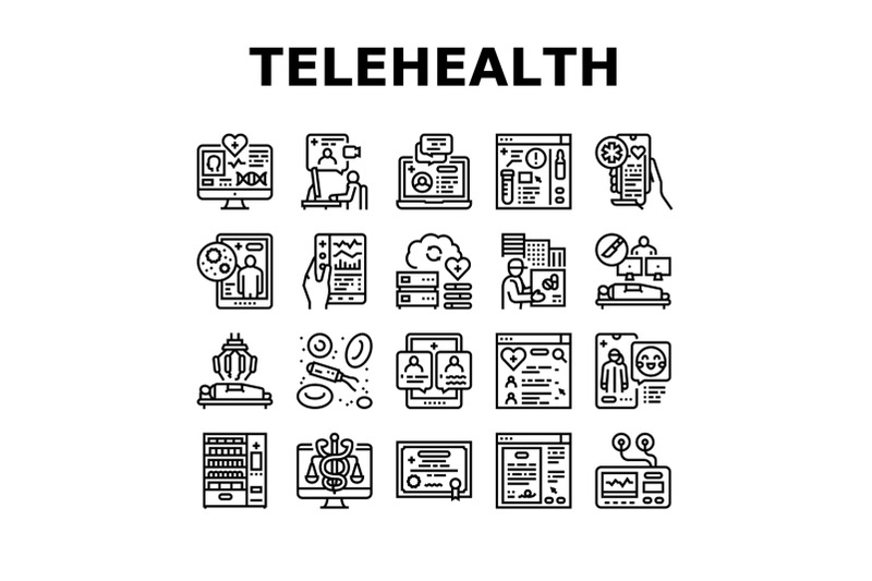 telehealth-medicine-treatment-icons-set-vector