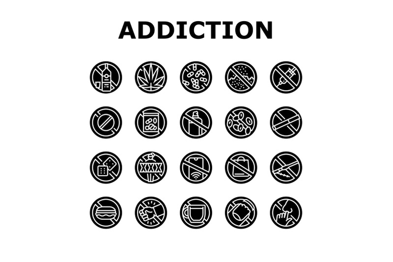 addiction-substance-dependence-icons-set-vector