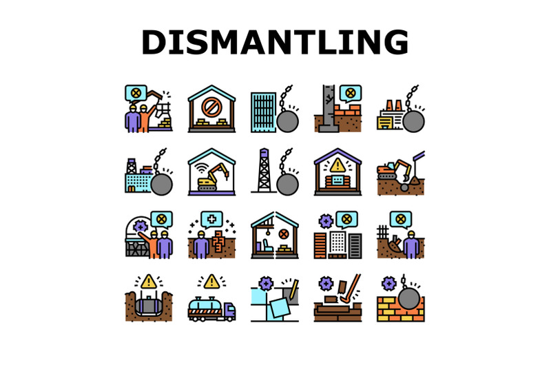 dismantling-construction-process-icons-set-vector